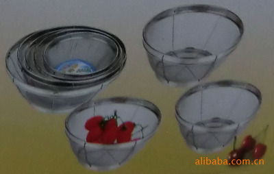 【供應(yīng)高邊粗網(wǎng)籃(圖)】價格,廠家,圖片,收納籃、置物籃,沈陽東北日用雜品市場盧惠娟日雜批發(fā)部-